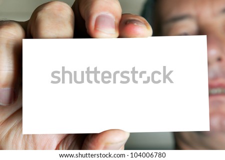 Man shows an empty plate
