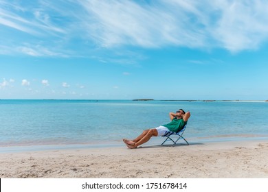 One Man On Beach Chair High Res Stock Images Shutterstock