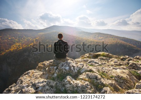 Similar – Image, Stock Photo mountain festival Autumn