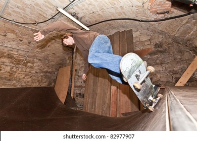 Man skating a half pipe - Powered by Shutterstock