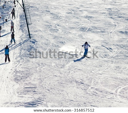 Similar – Snow Dome Human being