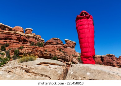 Man In Sleeping Bag