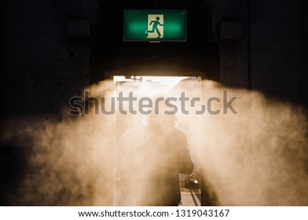 Man smoke Light