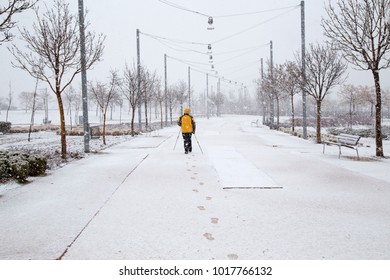 Man in the snow