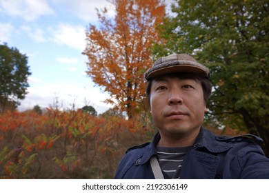 A Man Standing At High Park In Bloor Street West In Toronto City Of Ontario, Canada