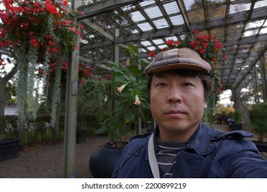 A Man Standing At High Park In Bloor Street West In Toronto City Of Ontario, Canada