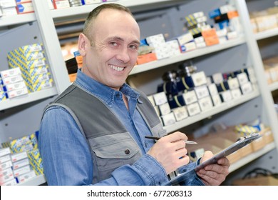 Man In Stockroom