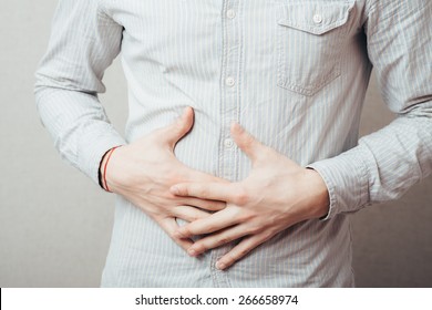 Man With Stomach Pain