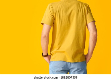 Download Yellow T Shirt Mockup High Res Stock Images Shutterstock