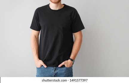 black t shirt guy