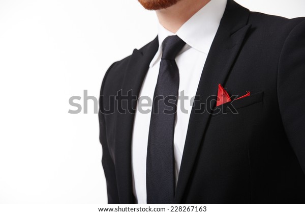 Man Suit Closeup Stock Photo (Edit Now) 228267163