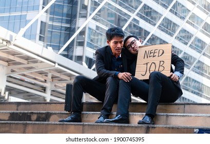 Man In Suit Hold A Piece Of Paper And Writing