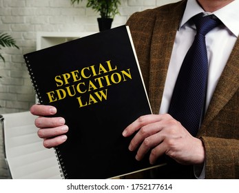 Man In Suit Holds Special Education Law.