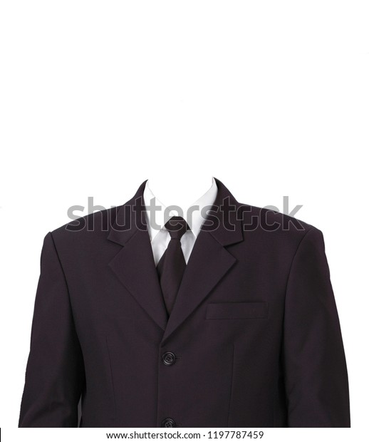 Man Suit Without Head On White Stock Photo 1197787459 | Shutterstock
