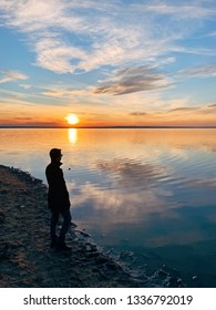 man in sunset 