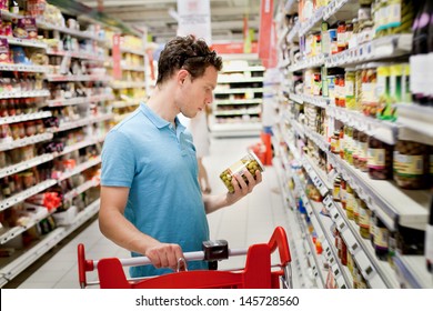 Man In Supermarket,  Grocery Store Customer