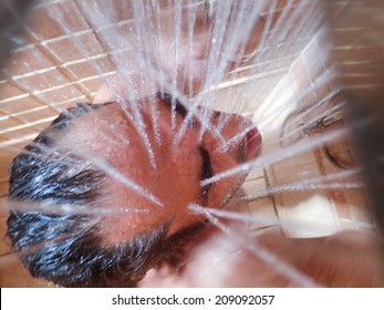 Man Taking A Shower