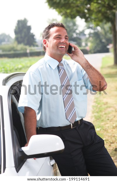 man with
telephone