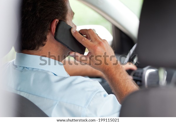man with\
telephone