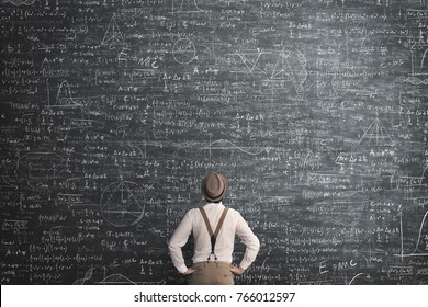 man think how to solve a mathematical problem - Shutterstock ID 766012597