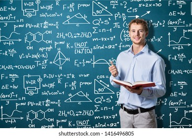 A man thinking how to solve a math problem
    
    - Image