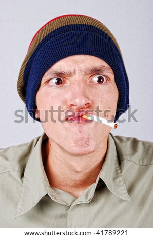Man with tobaco