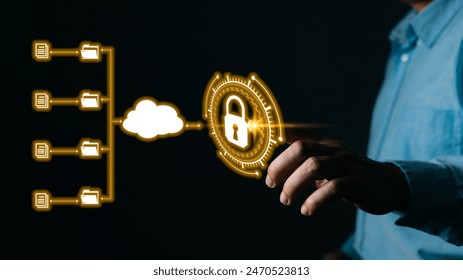 man touch screen to manage data,Document Management System ,knowledge and documentation in enterprise with ERP.online documentation database and process automation to efficiently manage files.