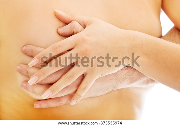 Man Touching Womans Breast Stock Photo Edit Now 373535974