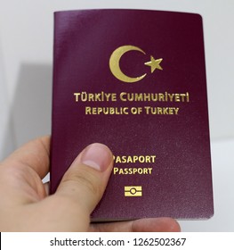 Man Turkish Passport Boarding Pass Looks Stock Photo 1262502367 ...