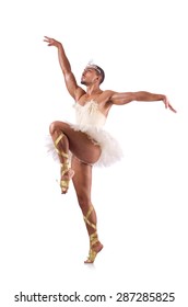 Man In Tutu Performing Ballet Dance