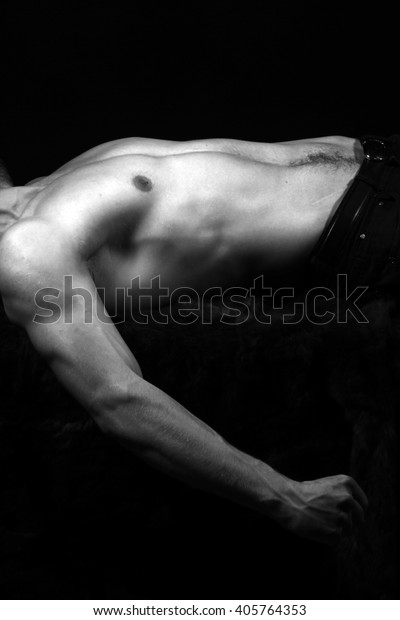 Man Undressed Muscular Sexy Torso Stock Photo Shutterstock