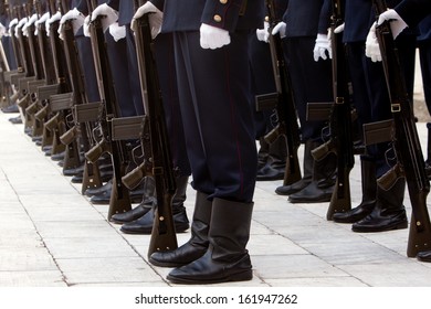 Armed Police Wearing Uniform Kathmandu Nepal Stock Photo (Edit Now ...