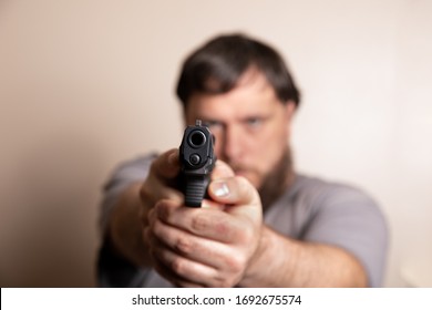 man using his right