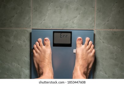 Man Using Scale Find Out His Stock Photo 1853447608 | Shutterstock