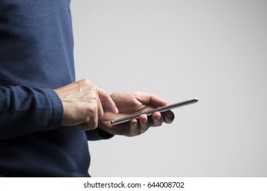 Man Using Smart Phone