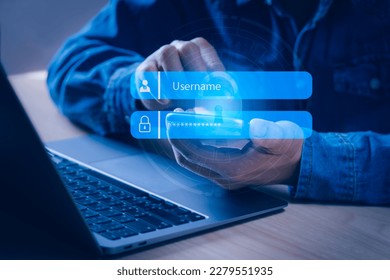 Man using smartphone showing encryption protection on virtual screen ,cyber security concept Technology protects data with secure access to the Internet and data privacy protection.