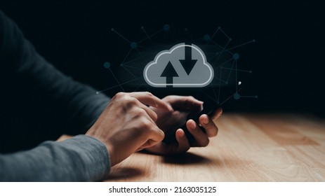 Man using smartphone with virtual cloud computing with connection line.Cloud computing system for sharing download and upload big data information.
- Powered by Shutterstock - Get 15% off with code: PIKWIZARD15