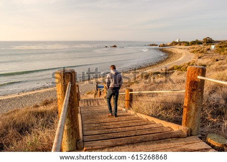 Similar – Image, Stock Photo Way to the beach