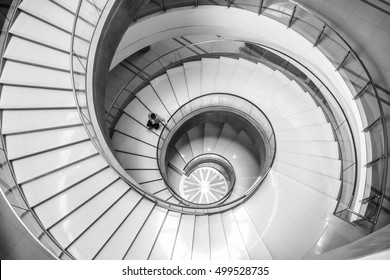 5,476 Black White Spiral Staircase Images, Stock Photos & Vectors 