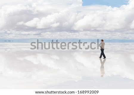 Walking in the Middle of the Lake