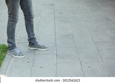 Man Walking Park Background Stock Photo 1812562621 | Shutterstock