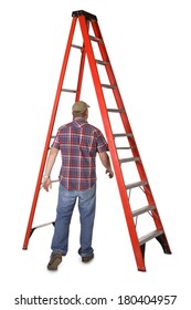 Man Walking Under A Ladder