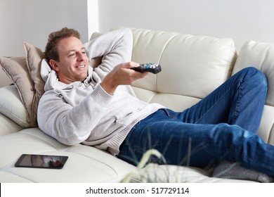 Man Watching Tv