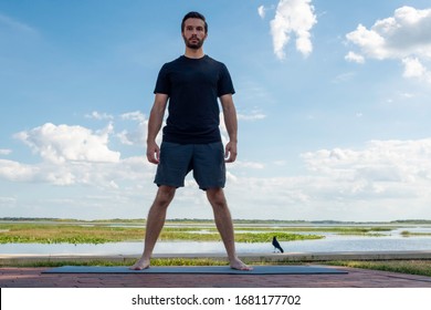 Man Wearing Black Shirt Dark Green Stock Photo 1681177729 | Shutterstock