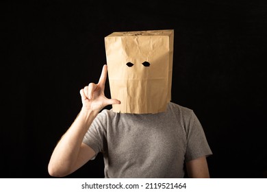 694 Brown paper bag on head Images, Stock Photos & Vectors | Shutterstock