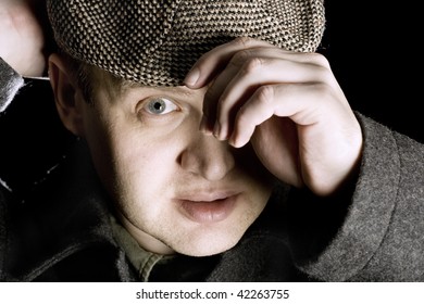 Man Wearing Flat Cap