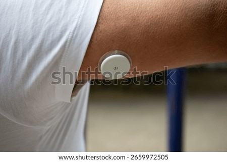 Man Wearing Freestyle Libre Sensor on Arm