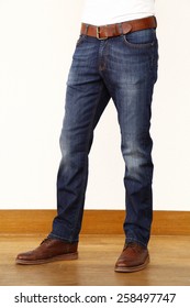 Man Wearing Jeans Pant, Blue Jeans, Mannequin With Blue Jeans, Manlegs With Jeans