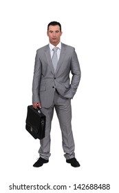 Man Wearing An Oversized Suit