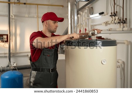 Similar – Image, Stock Photo heater with red hot pipe on white background